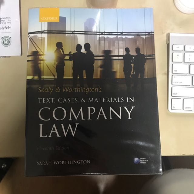 Cases and Materials in Company Law Sealy & Worthington's Text 