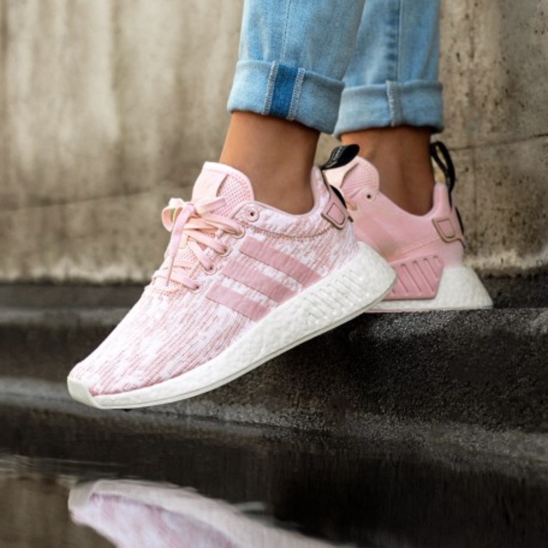 INSTOCK! Trending 🔥 BNIB Ltd Ed Authentic Adidas Originals NMD R2 Wonder  Pink BY9315 Stripe Knit Sneakers Shoes, Women's Fashion, Shoes on Carousell