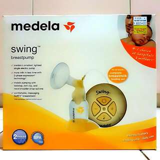 ☆OFFER☆"6 FREE COMPLEMENT GIFTS GIVEN" for "New" Medela Swing Breast Pump Single Electric(2 Phase).
