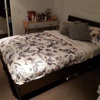 IKEA Bed Frame & Mattress + Free Sheets