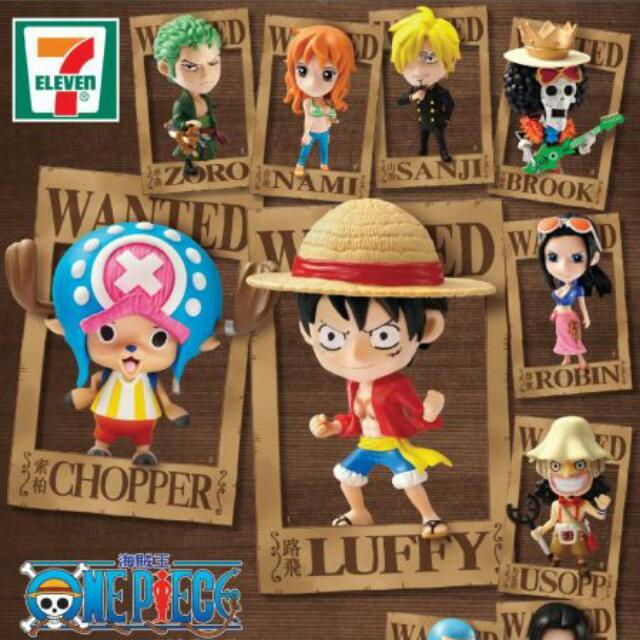 711 X One Piece Figures 玩具 遊戲類 玩具 Carousell