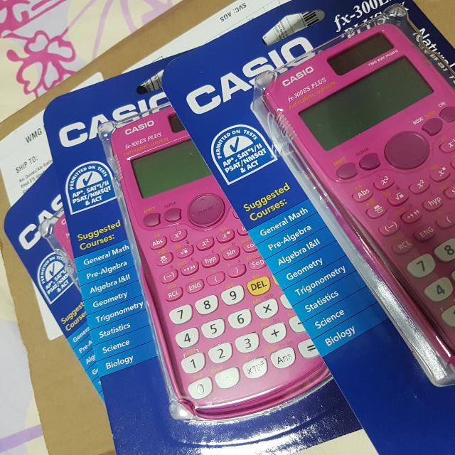 Casio fx 300es plus scientific calculator pink