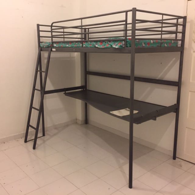 Red Ikea Svarta Bunk Bed With Desktop Furniture Beds Ikea Svarta Bunk Bed With Desktop Furniture Beds Mattresses On Carou