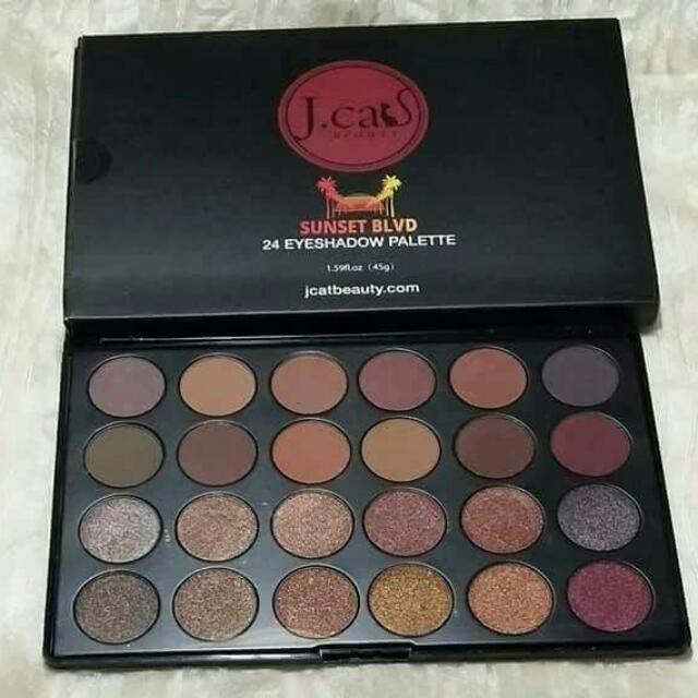 Jcat Eyeshadow Palette Sunset Blvd Health Beauty Makeup On