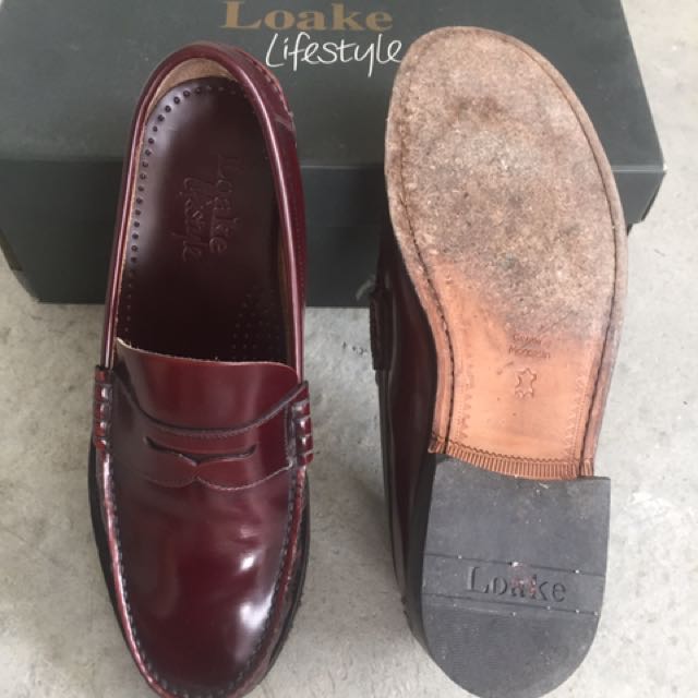 Loake online princeton burgundy