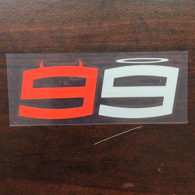 Lorenzo 99 Reflective Logo Decal, Motorcycles, Motorcycle Accessories