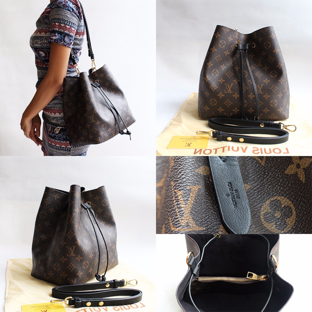 LV Neo Noe Black, Women&#39;s Fashion, Bags & Wallets on Carousell