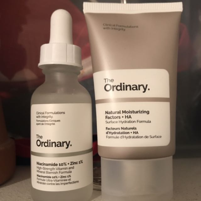 niacinamide and moisturizer