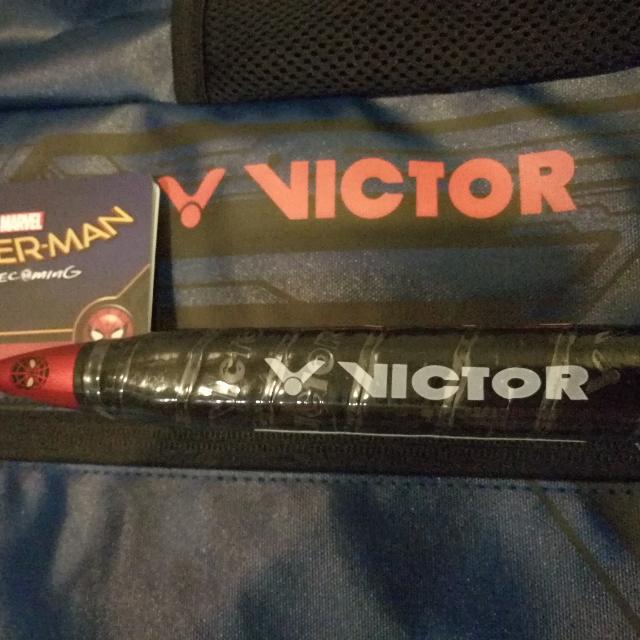 Victor Marvel Racket Victor Badminton Racket & Bag. Marvel Collection Series: Spiderman ...