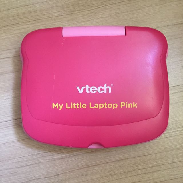 Vtech My Little Laptop Pink With 5 Cards 9/10 Condition 900 Rs