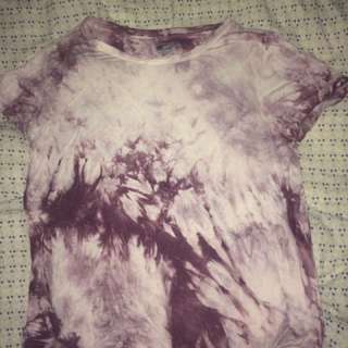 Tie Die Purple T Shirt