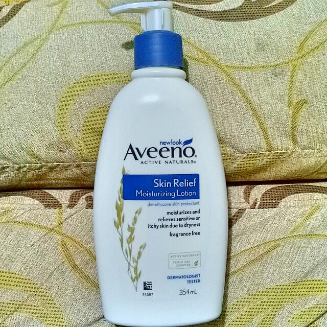 Aveeno Active Naturals Skin Relief Moisturizing Lotion 354 Ml Health Beauty Skin Bath Body On Carousell Formulated with soothing oatmeal and rich emollients, it is clinically shown to help moisturize and relieve dryness. aveeno active naturals skin relief moisturizing lotion 354 ml
