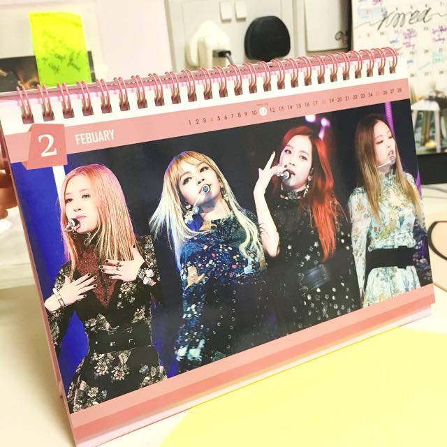 BLACKPINK 2018 Calendar, Entertainment, KWave on Carousell