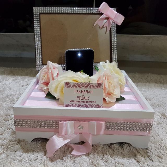 Dulang Hantaran Services Wedding Gift Trays Pastel Pink White