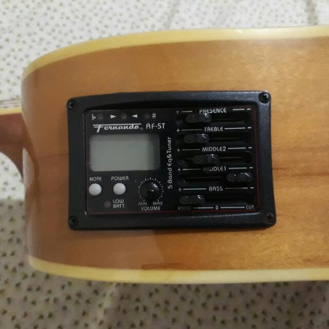 Fernando WSCE F001 Acoustic Guitar With Equalizer And Tuner, Hobbies