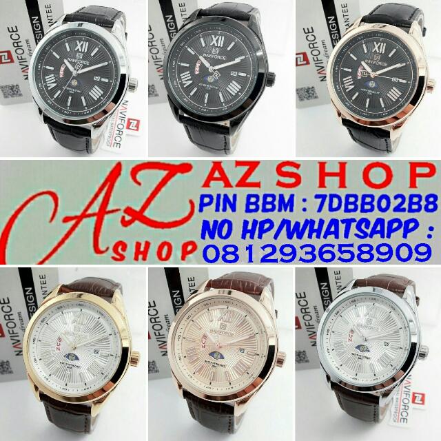 Jam Tangan Pria Naviforce NF 9108 Leather kulit Original Murah Fesyen Pria Jam Tangan di Carousell