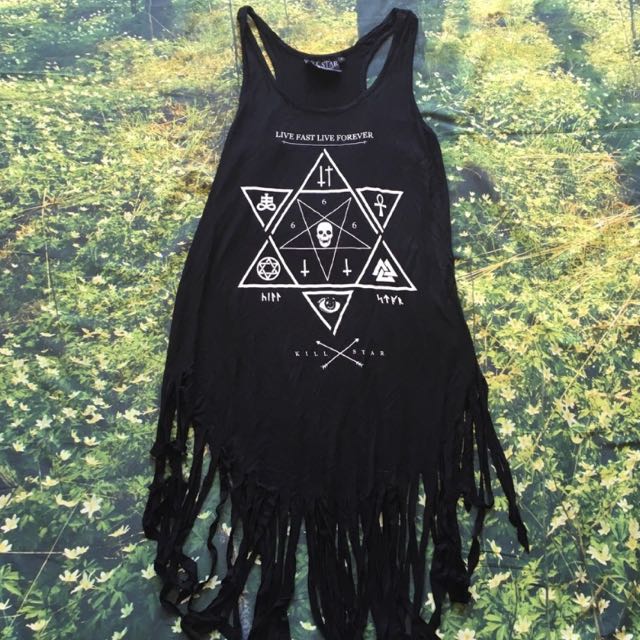 Killstar fringe dress clearance