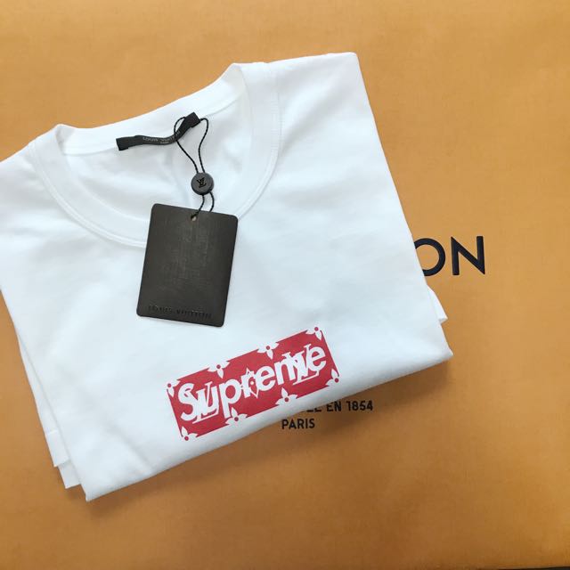 Supreme x Louis Vuitton Box Logo Tee, Men's Fashion, Tops & Sets, Tshirts &  Polo Shirts on Carousell