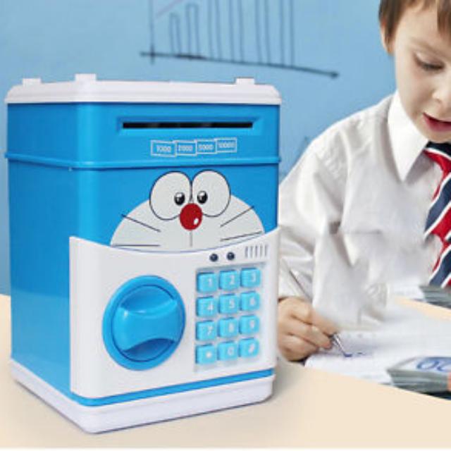 New Cartoon Doraemon Hello Kitty Minion ATM Toy Piggy Bank Money Box