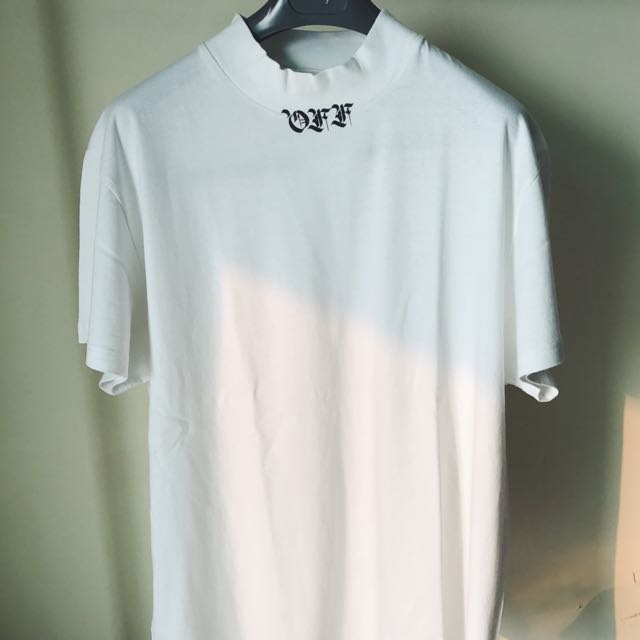 Off white hotsell mock neck tee