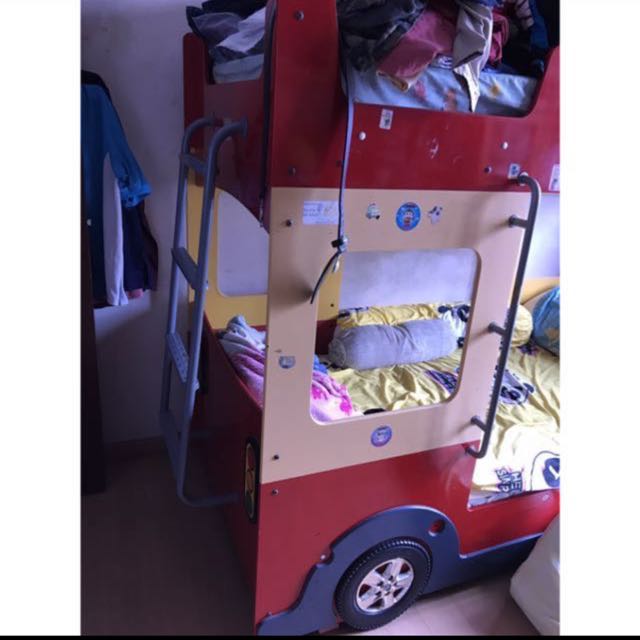 [Originally $999] Double Decker City Bus Children Bunk Bed with
