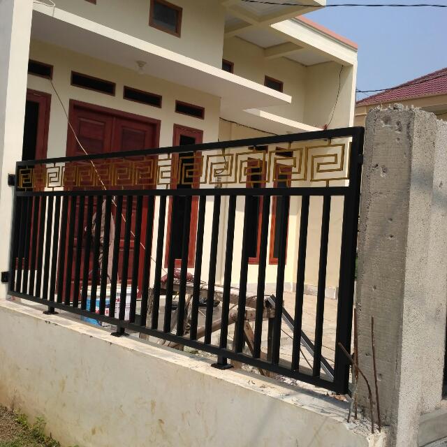 Pintu Pagar Dorong Minimalis, Perabotan Rumah di Carousell