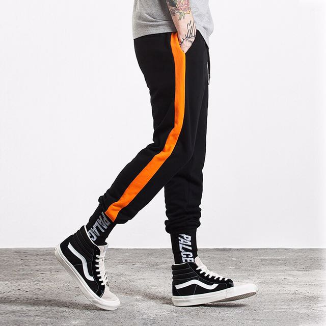 one side stripe pants