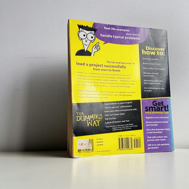 Project Management For Dummies Stanley E Portny Books