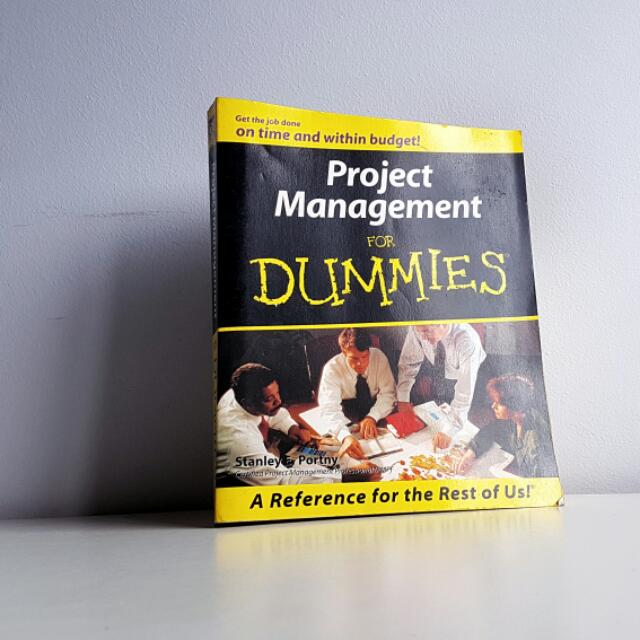 Project Management For Dummies Stanley E Portny Books