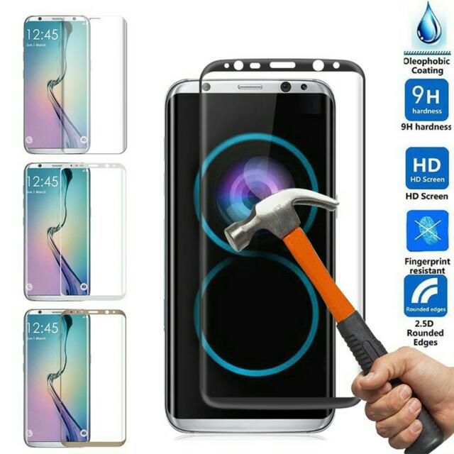 Samsung Galaxy S8 Edge Plus Tempered Glass Screen Protector Mobile Phones Tablets Mobile Tablet Accessories On Carousell