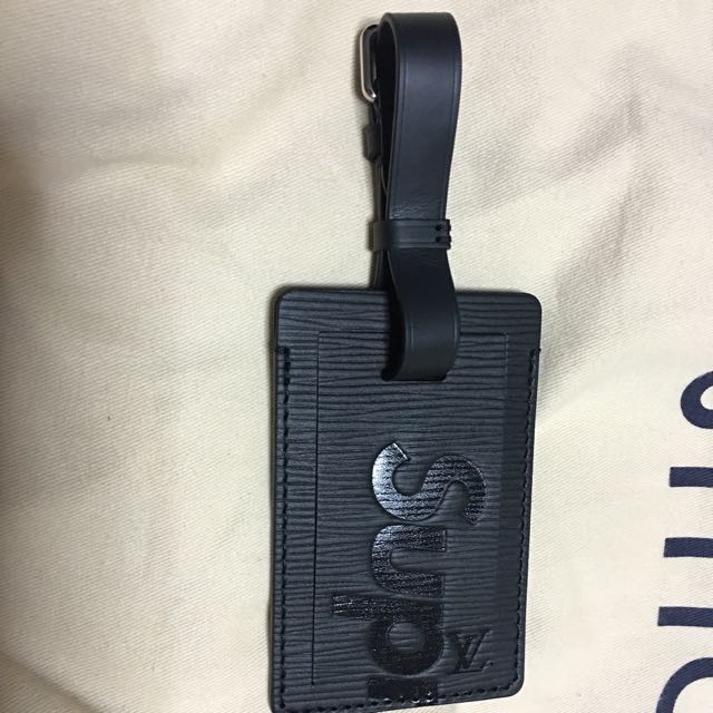 black louis vuitton luggage tag