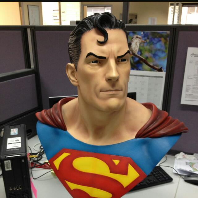 Bnib Superman Bust 1 1 Toys Games Bricks Figurines On Carousell