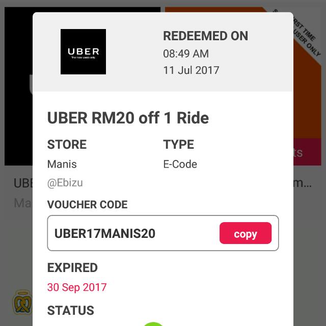 FREE UBER CODE, Tickets u0026 Vouchers, Gift Cards u0026 Vouchers on Carousell