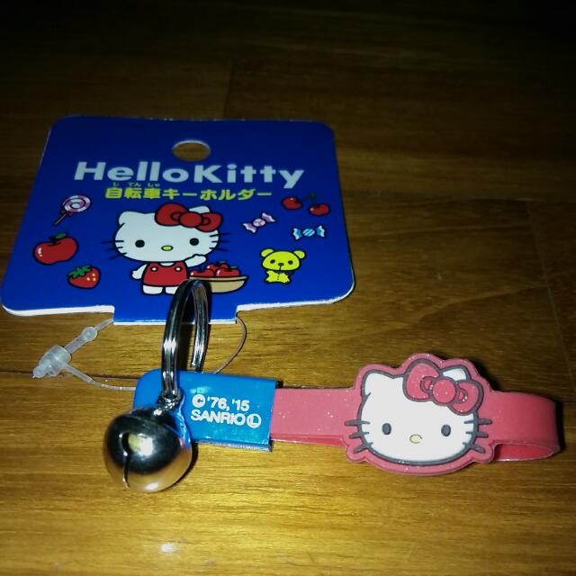 Hello Kitty keychain with bell, Hobbies & Toys, Toys & Games on Carousell
