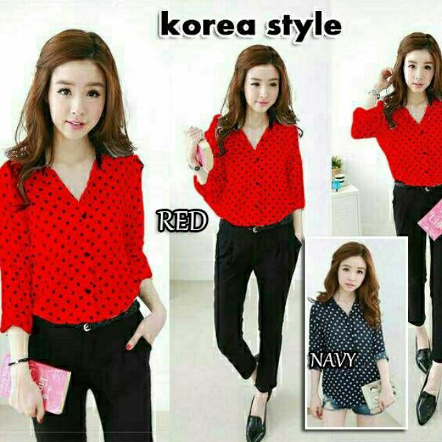 Hem Korean Style Only Merah Olshop Fashion Olshop Wanita On
