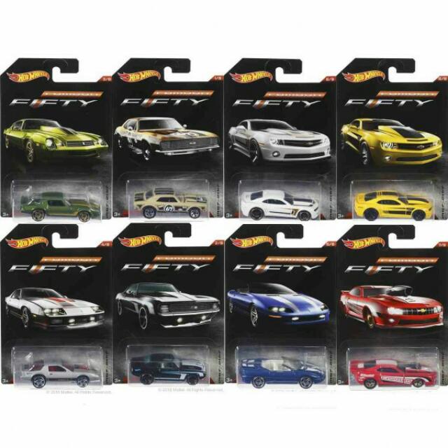 Hot Wheels Camaro Fifty Themed Series Walmart Exclusive 2017 Set
