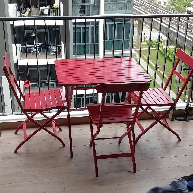 Price Drop Ikea Garden Table And Chairs Set Furniture Tables