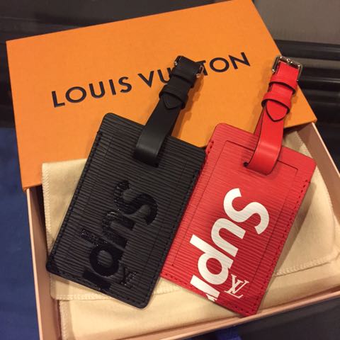 LV Supreme Bag Luggage Tag Luxury Accessories on Carousell