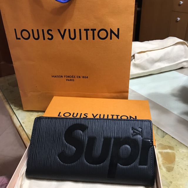 Louis Vuitton x Supreme Brazza Wallet Black