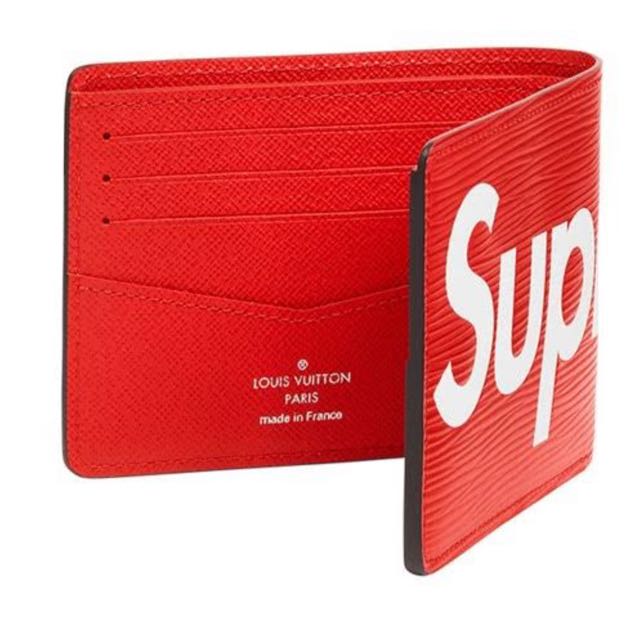 Supreme X LV Wallet, Luxury, Bags & Wallets on Carousell