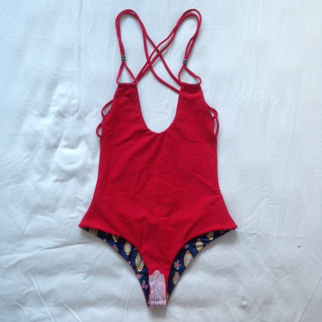 Mary Grace Swimwear Joplin Reversible One Piece Swimsuit In