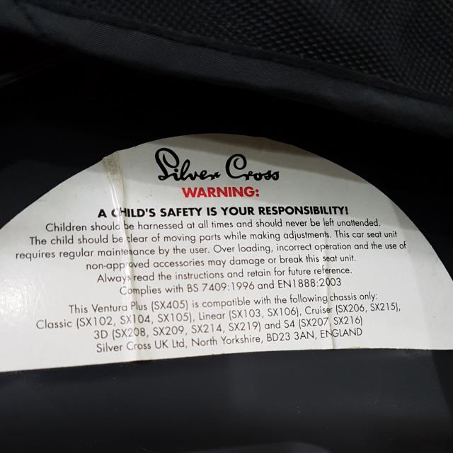 Silver cross ventura hotsell plus car seat