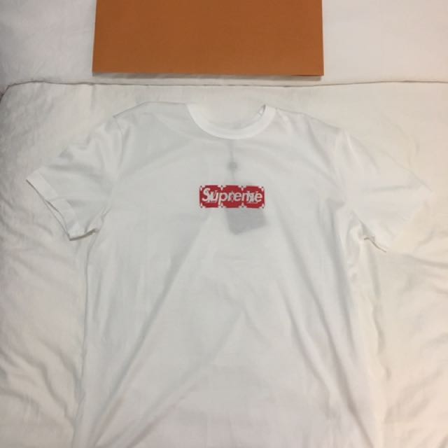supreme x louis vuitton box logo tee
