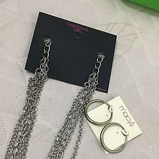 Silver necklace & Earrings