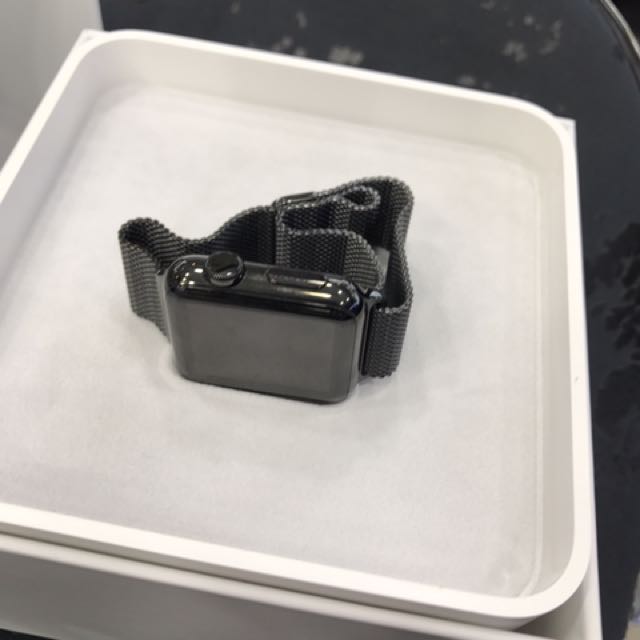 Apple Watch Original Model A1553 316L Space Black Stainless Steel Sapphire  Crystal Retina Display., Elektronik, Lainnya di Carousell