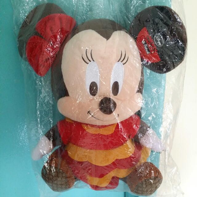 Brand New Disney Mickey Mouse Friends Cute Baby Minnie Mouse With Ribbon And Dress Plush Soft Toy Toys Games Bricks Figurines On Carousell