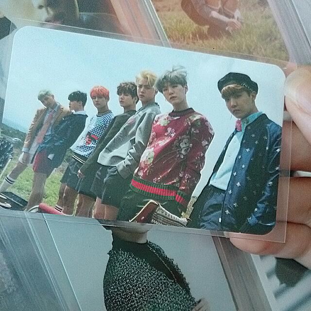 bts group ot7 taiwan ed. young forever photocard