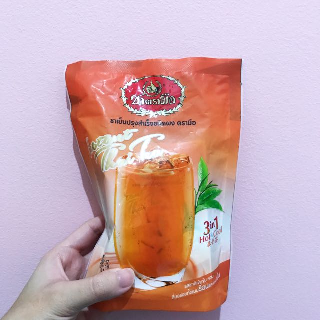 Cha Tra Mue 3-in-1 Instant Thai Ice Milk Tea, Food  Drinks, Beverages on  Carousell