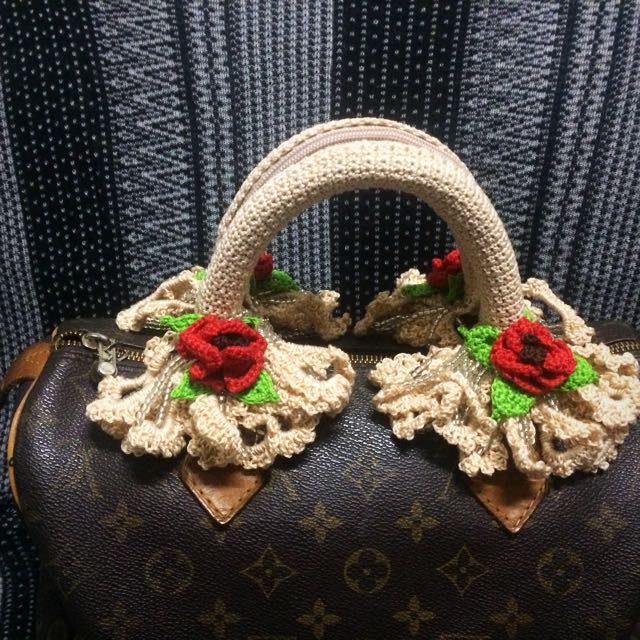 SUMMER SALE! Crocheted bag handle cover LV Speedy, Women's Fashion, Bags &  Wallets, Beach Bags on Carousell