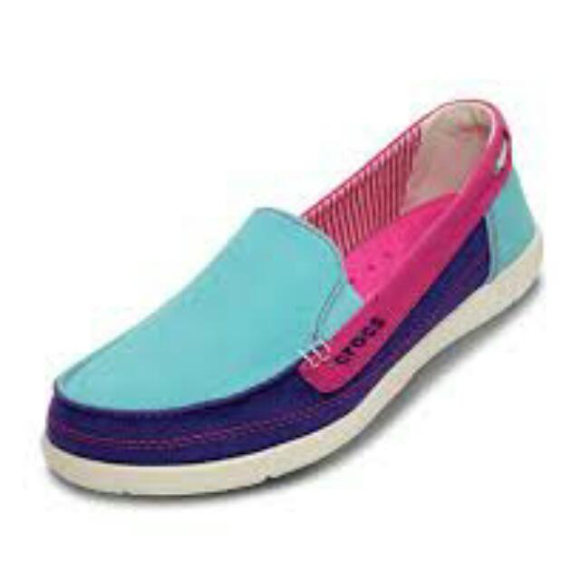 crocs canvas loafer womens
